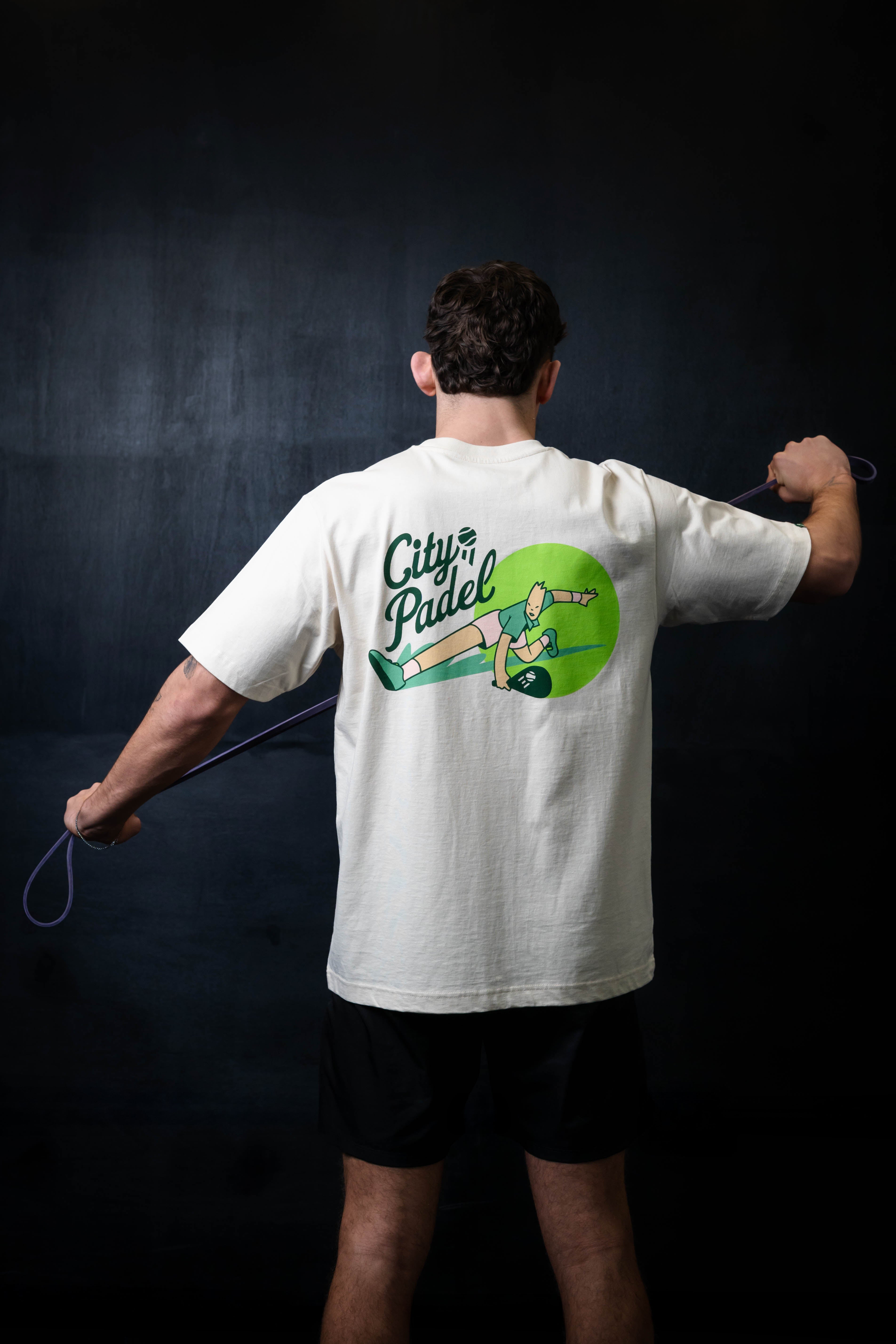 City Padel Graphic Tee - Off White